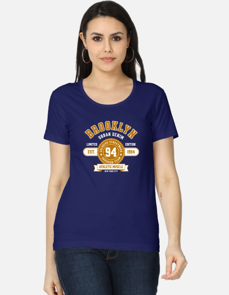 Brooklyn T-shirts
City Women's T-shirts
Brooklyn Denim T-shirts for women
Ladies T-shirts
Geography Innovative Artwork
Graphic Printing
Girl’s casual T-shirts
Women's short sleeve T-shirts
Women’s half sleeve T-shirts
Stylish T-shirts for women
Trendy T-shirts for girls
Women's fashion T-shirts
Classic fit T-shirts for women
Oversized T-shirts for women
Women’s crop T-shirts
Longline T-shirts for women
Women’s slim fit T-shirts
Round neck T-shirts for women
V-neck T-shirts for women
U-neck T-shirts for girl