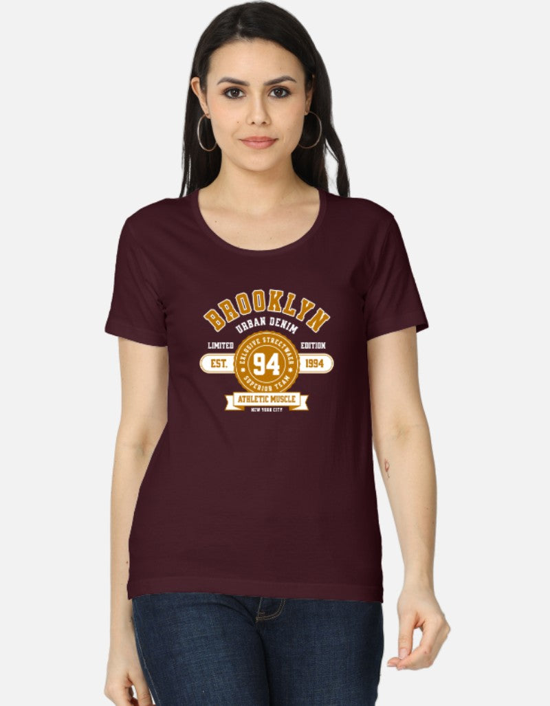 Brooklyn T-shirts
City Women's T-shirts
Brooklyn Denim T-shirts for women
Ladies T-shirts
Geography Innovative Artwork
Graphic Printing
Girl’s casual T-shirts
Women's short sleeve T-shirts
Women’s half sleeve T-shirts
Stylish T-shirts for women
Trendy T-shirts for girls
Women's fashion T-shirts
Classic fit T-shirts for women
Oversized T-shirts for women
Women’s crop T-shirts
Longline T-shirts for women
Women’s slim fit T-shirts
Round neck T-shirts for women
V-neck T-shirts for women
U-neck T-shirts for girl